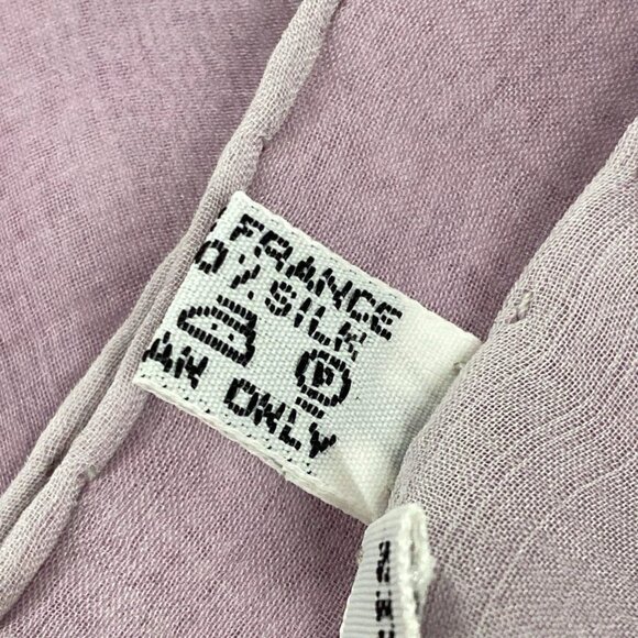 HERMES Light Purple Gray Scarf bran-252-091025 - Picture 3 of 6